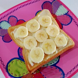おやつトースト☆バナナサワークリームトースト